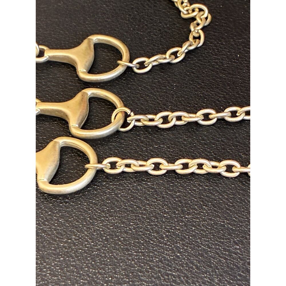 Fornash Necklace Cast Gold Tone Connected Bridal Equestrian Look Chain - Picture 4 of 8